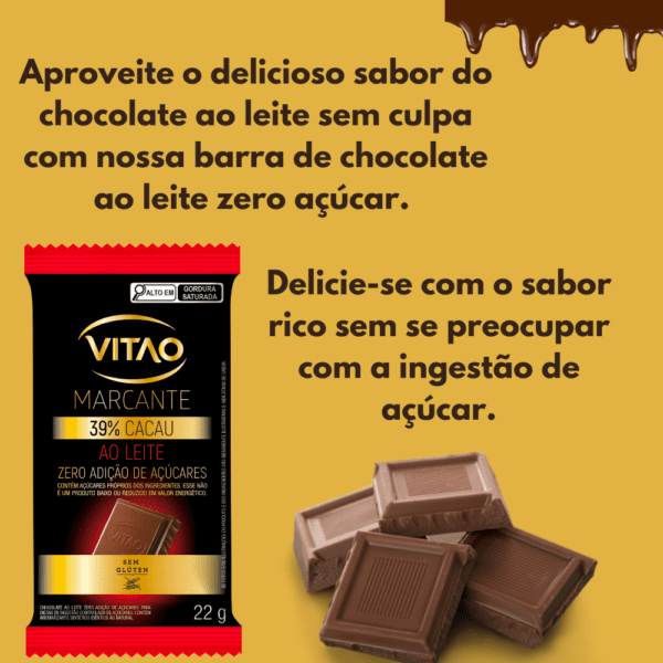 chocolate zero açúcar - criativo