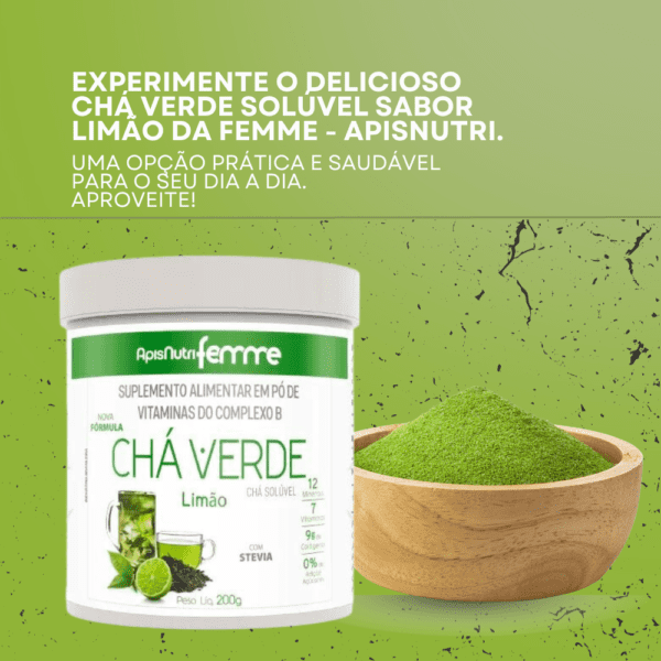 chá verde solúvel - criativo