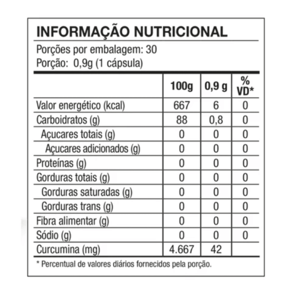 tabela nutricional - curcuflex