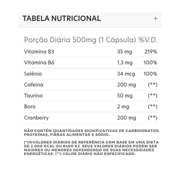 tabela nutricional libidela