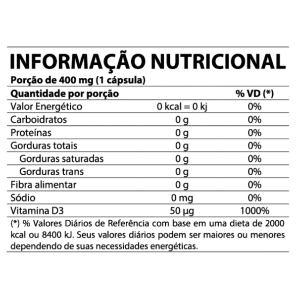 informação nutricional pro d max