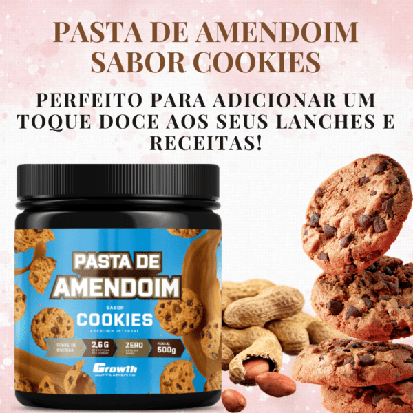 pasta de amendoim sabor cookie - gsuplementos