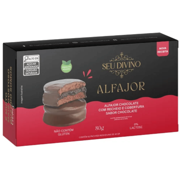 alfajor chocolate com avelã